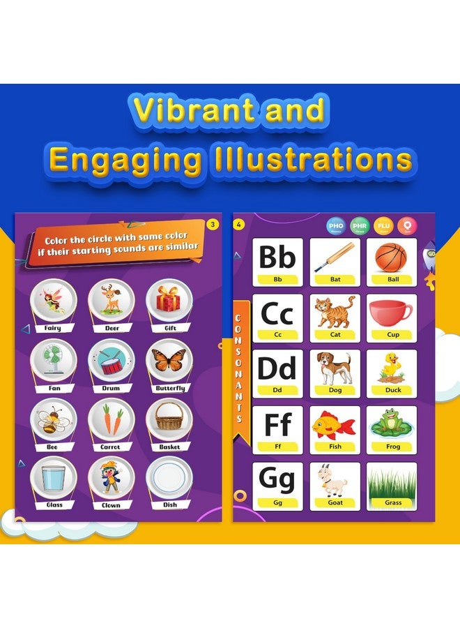 Kiddale Pack of 3: Phonics Sound Book with 2 Non-Sound Books - Ripple in The Water & Chirping in The Sky for Kids Aged 3-5 | Screen-Free Fun & Learning - Image 3