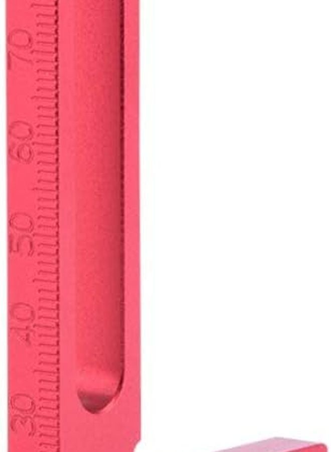 100 ملم أداة تثبيت مربعة من سبائك الألومنيوم L لأعمال النجارة قياس دقيق أحمر - Image 1