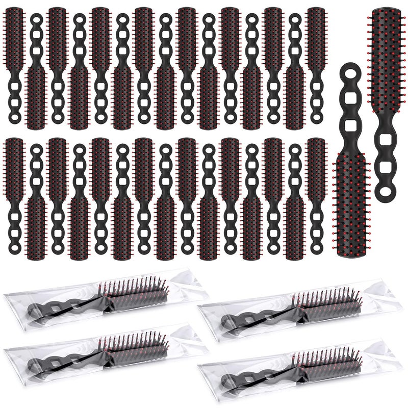 36 Pcs Hair Brushes in Bulk for Homeless Nylon Bristles Vent Hair Brush for Curly Wavy Hair Blow Drying Styling Detangling Suitable for Shelter Hotel