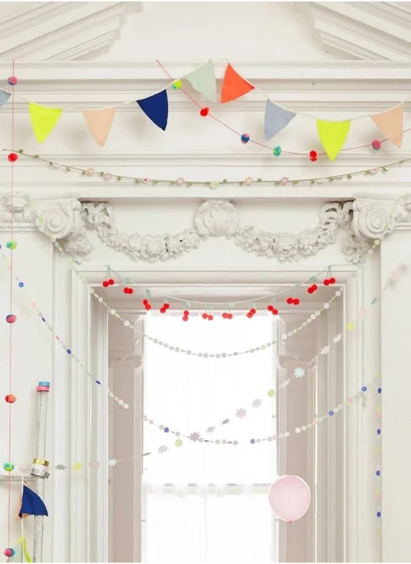Meri Meri Meri Meri Multicolor Knitted Flag Garland