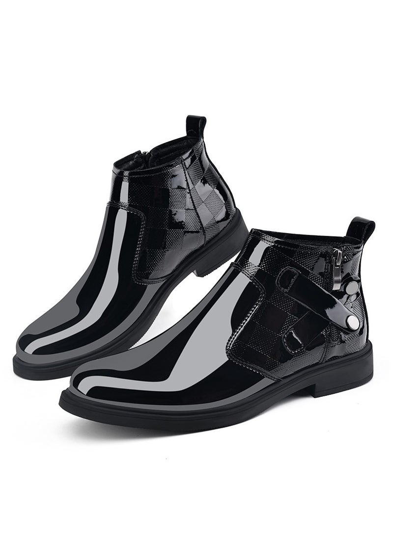 KUYING - New Men's Casual Leather Boots - Image 1