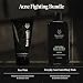 Black Wolf Charcoal Powder Face and Body Wash Bundle for Oily Skin, Deep Clean- 2pc Bundle- Charcoal Powder and Salicylic Acid Reduce Acne Breakouts and Cleanse Your Skin- Gift Set for Men - Image 3