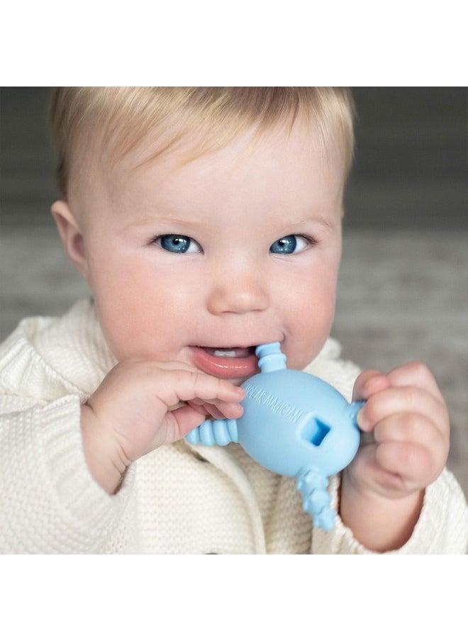 The Teething Egg A Baby Registry Must Have - The Teething Egg Blue Bundle - Infant Toys 3-6 Months, Sensory Toys for 0-6 Months, 6-12 months and up for Molar Teething, Baby Boy or Girl up to 18 Months  - Image 5