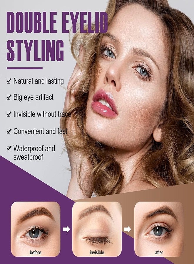 Tonity Eyelid Tape, Double Eyelid Stickers, Invisible Waterproof Eyelid Shifter With Fork Rod With 600Pcs For Different Style Make Up eyelid tape eye for eyelid tape invisible. - Image 3