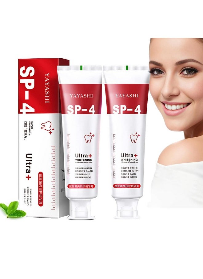 2Pc Yayashi Sp4 Probiotic Toothpaste Whitening Sp4 Super Probiotic4 Toothpaste Sp4 Brightening Toothpaste Fresh Breath Toothpaste(Red) - pzsku/Z724EA702DB7210D4B706Z/45/_/1707974435/6a0c2f2e-5cd4-4af7-9c4e-5729f15f80a2