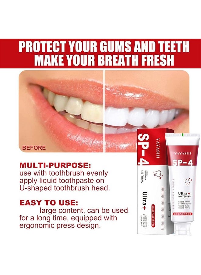 2Pc Yayashi Sp4 Probiotic Toothpaste Whitening Sp4 Super Probiotic4 Toothpaste Sp4 Brightening Toothpaste Fresh Breath Toothpaste(Red) - pzsku/Z724EA702DB7210D4B706Z/45/_/1707974438/b0fbe47f-6fed-4523-87bf-66a000266890