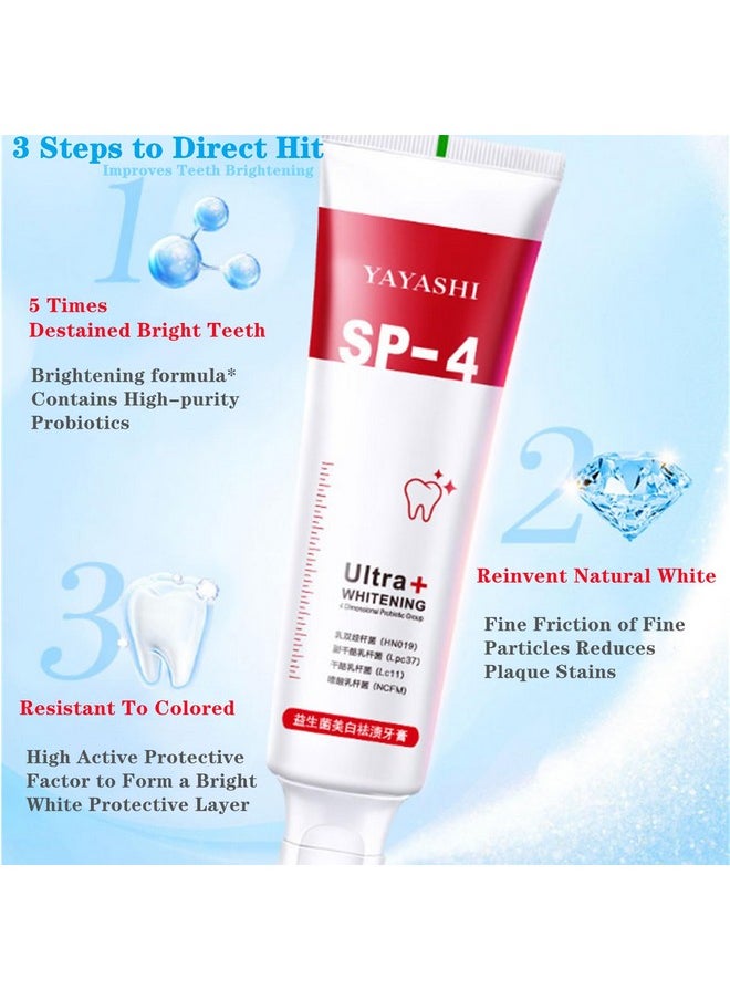 2Pc Yayashi Sp4 Probiotic Toothpaste Whitening Sp4 Super Probiotic4 Toothpaste Sp4 Brightening Toothpaste Fresh Breath Toothpaste(Red) - pzsku/Z724EA702DB7210D4B706Z/45/_/1707974446/450bd88a-bb42-426d-a02c-a1974734bb99