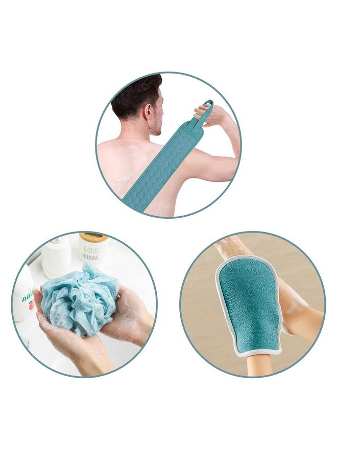Clomigger Exfoliating Back Scrubber for Shower,Back Washer For Shower with Korean Exfoliating Gloves Mitt for Body Cleansing,Exfoliating Body Scrubber for Men and Women  - Image 3