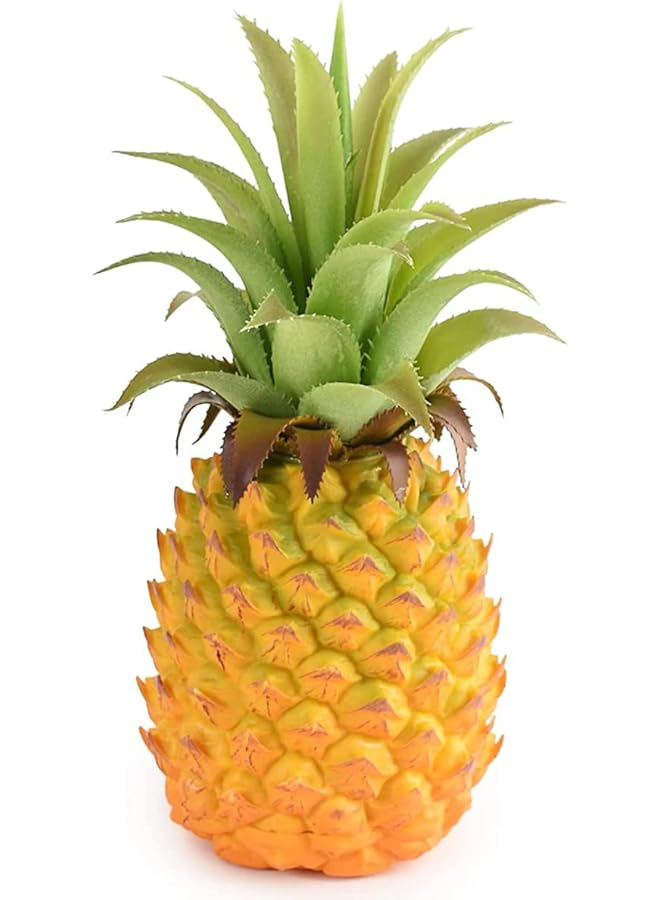 erorex Artificial Pineapple Fake Pineapple Realistic Artificial Pineapple For Summer Home Cabinet Table Party Kitchen Decor Realistic Photography Prop - Image 1