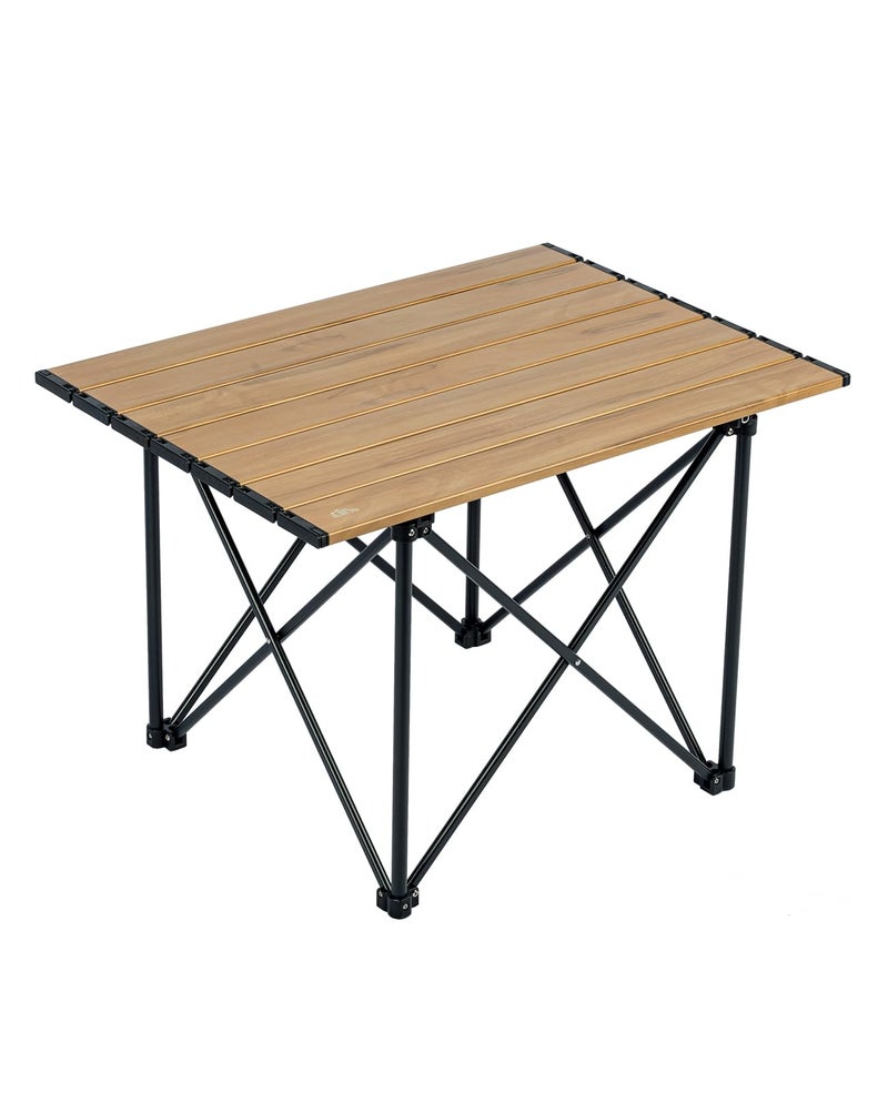 iClimb Ultralight Compact Camping Folding Table with Carry Bag Reinforced Nature  L