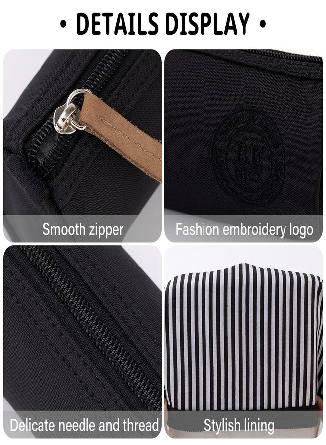 EASTHILL Small Pencil Case Pencil Pouch Stationery Pen Bag for Teen Girls-Black - Image 5