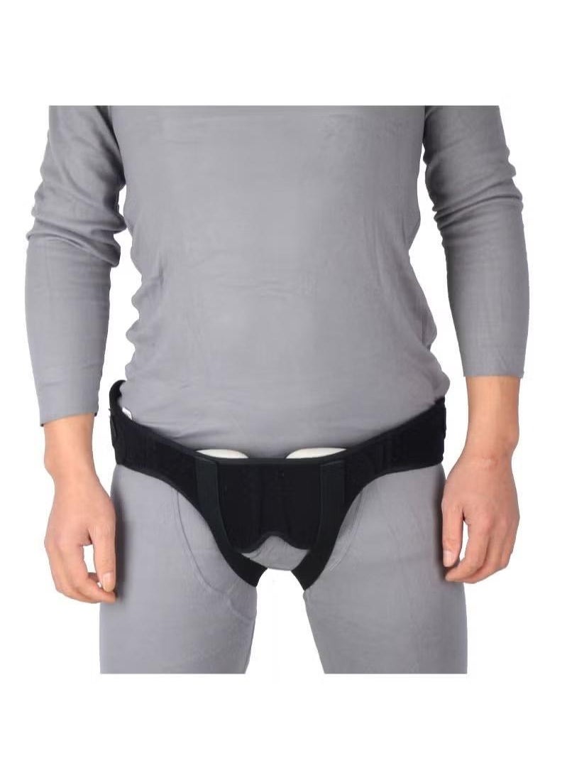 XiuWoo Hernia Belt Inguinal Hernia Support for Men and Women Medical Hernia Brace Inguinal Truss Adjustable Waist Belt with 2 Removable Compression Pads  - Image 1