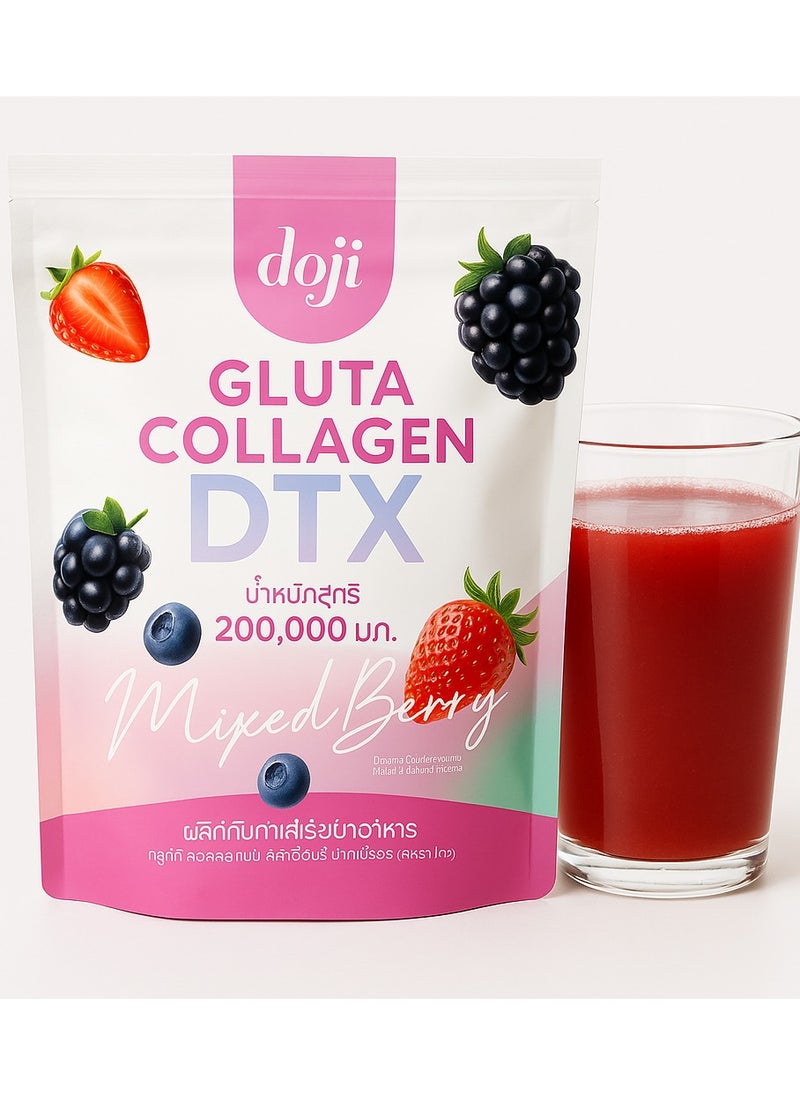 JOJI Joji Gluta Collagen DTX Mixed Berry – 200,000mg | Brightens Skin & Boosts Immunity | Glutathione & Collagen Drink Powder  - Image 2