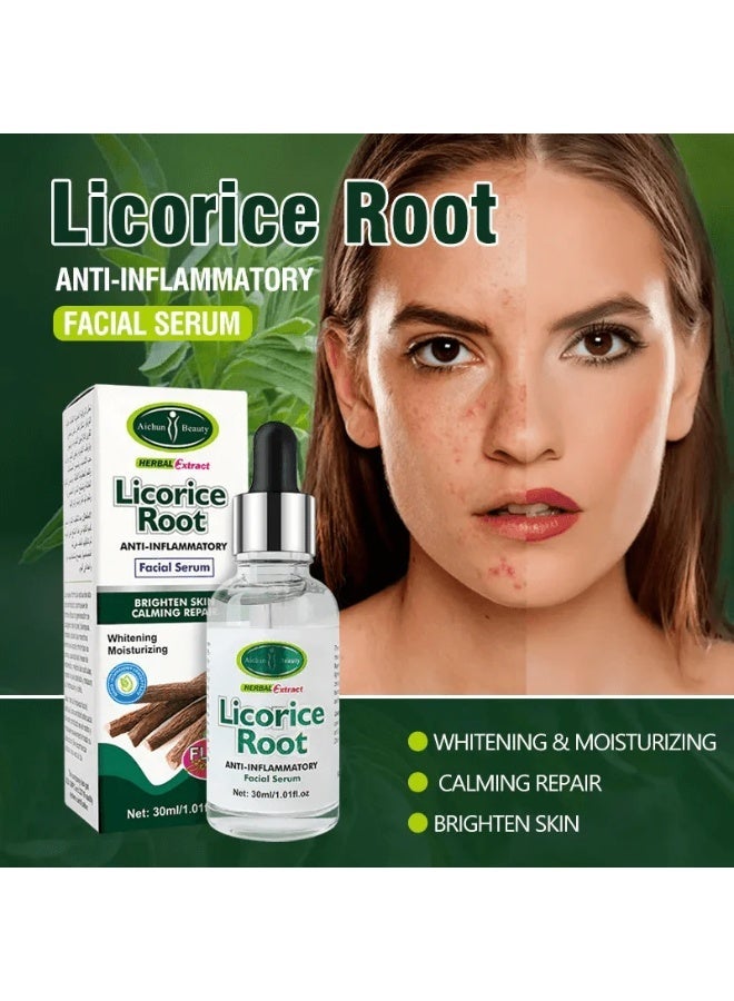 Aichun beauty Lingel Licorice Root ANTI-INFLAMMATORY FACIAL SERUM - 30ml - Image 3