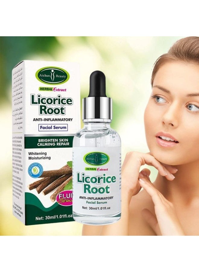 Aichun beauty Lingel Licorice Root ANTI-INFLAMMATORY FACIAL SERUM - 30ml - Image 2