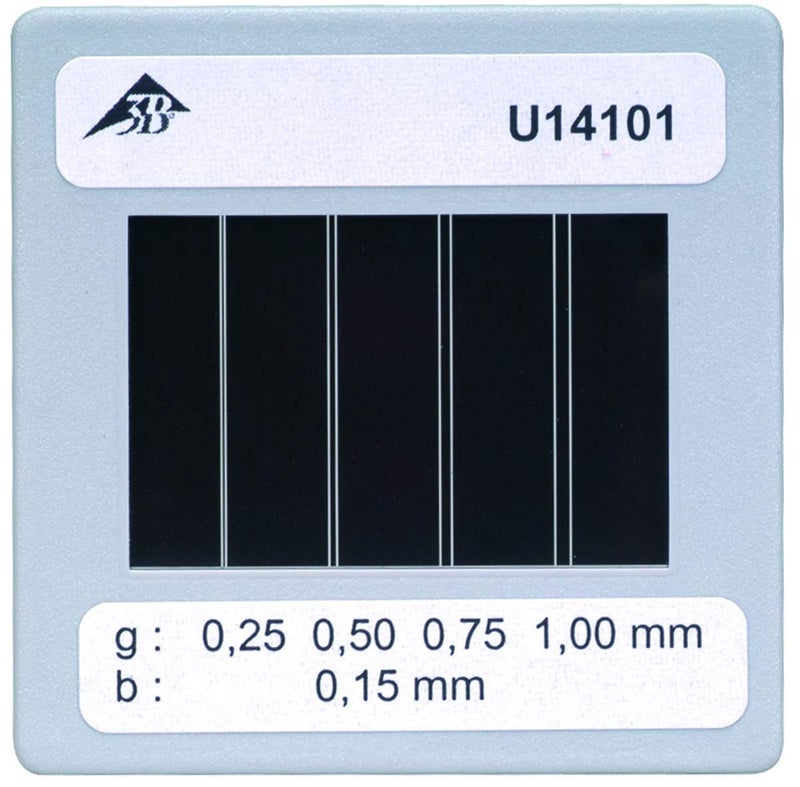 3B Scientific Diaphragm with 4 Double Slits of Different Spacings