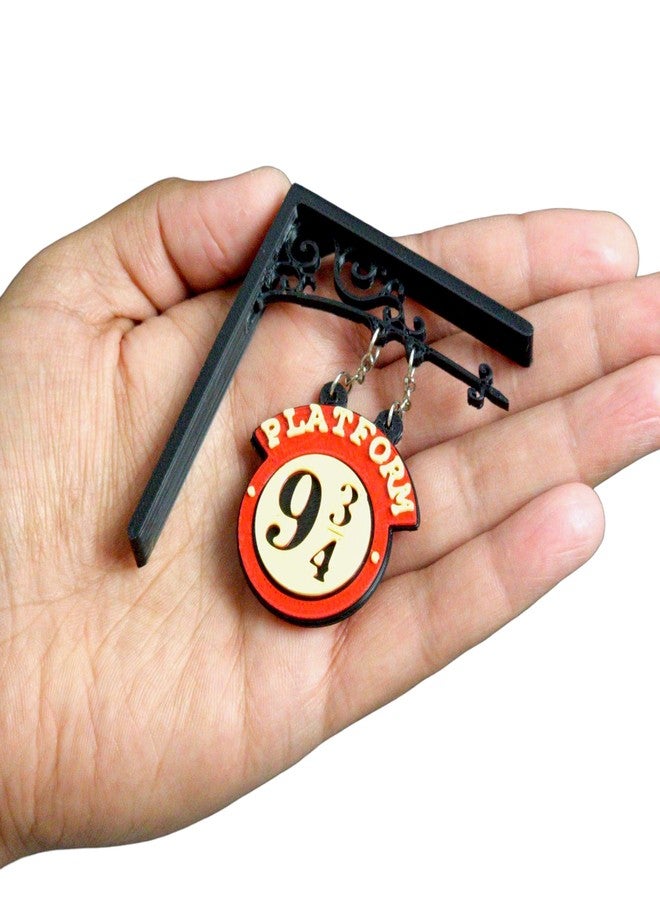 HOBIGO HP Platform Hanging 9 3/4 Toys Magnet Hogwarts Station Icon Toy Theme Figure for Home Decor Party Supplies,1 Set - Image 2