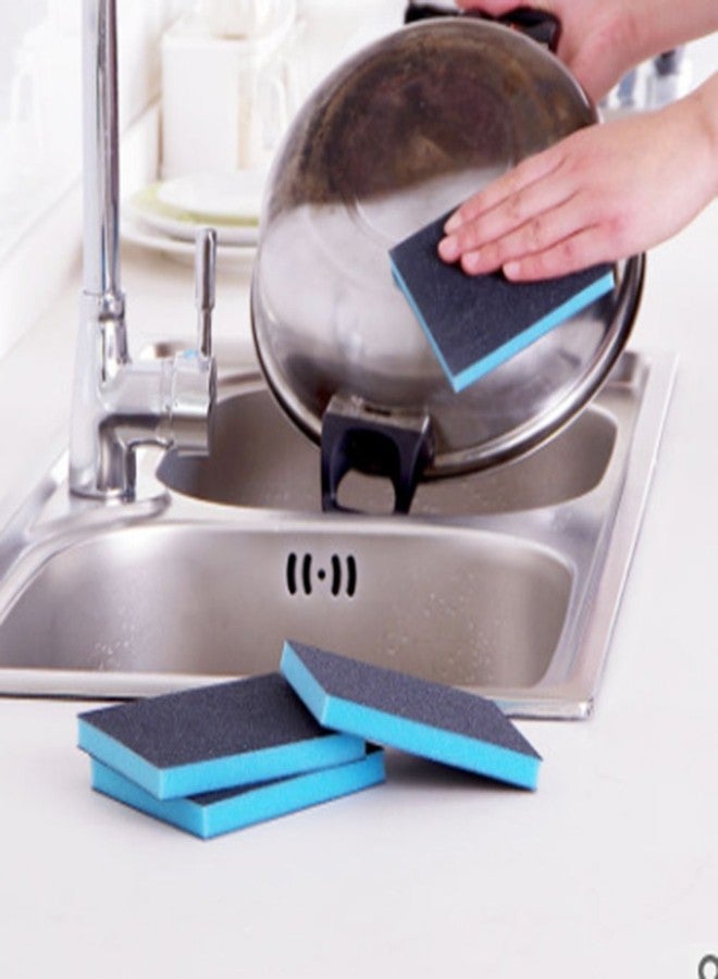 EORTA 8 Pcs Magic Cleaning Sponges Multi-Use Heavy Duty Scrub Scouring Eraser Pads with Carborundum Non-Scratch Emery Cleaner for Kitchen, Bathroom, Pots, Pans, Sinks - Image 3