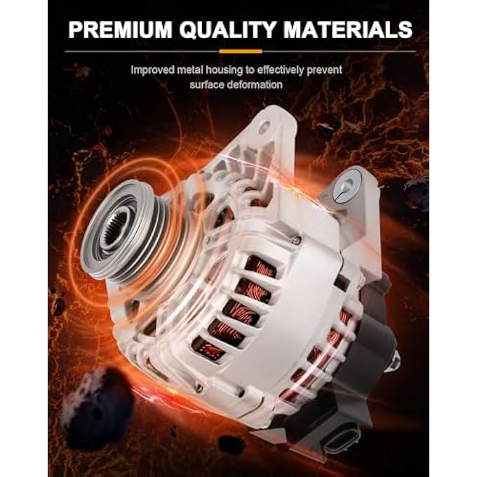 ROADFAR New Alternator Replacement for Nissan Sentra 2013 2014 2015 2016 2017 2018 2019 1.8 1.8L 11673, 23100-3SH2B - Image 2