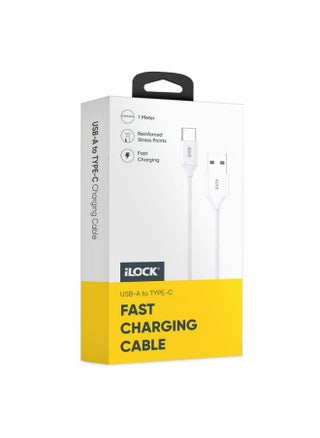 iLOCK Charge & Sync Cable | 1 Meter | Fast Charging & Data Sync | Durable PVC Design (USB-A to TYPE-C, - pzsku/Z724F77F68BFC628F100FZ/45/1747827755/6f124498-5afc-4a25-8f21-7e3a3beda346