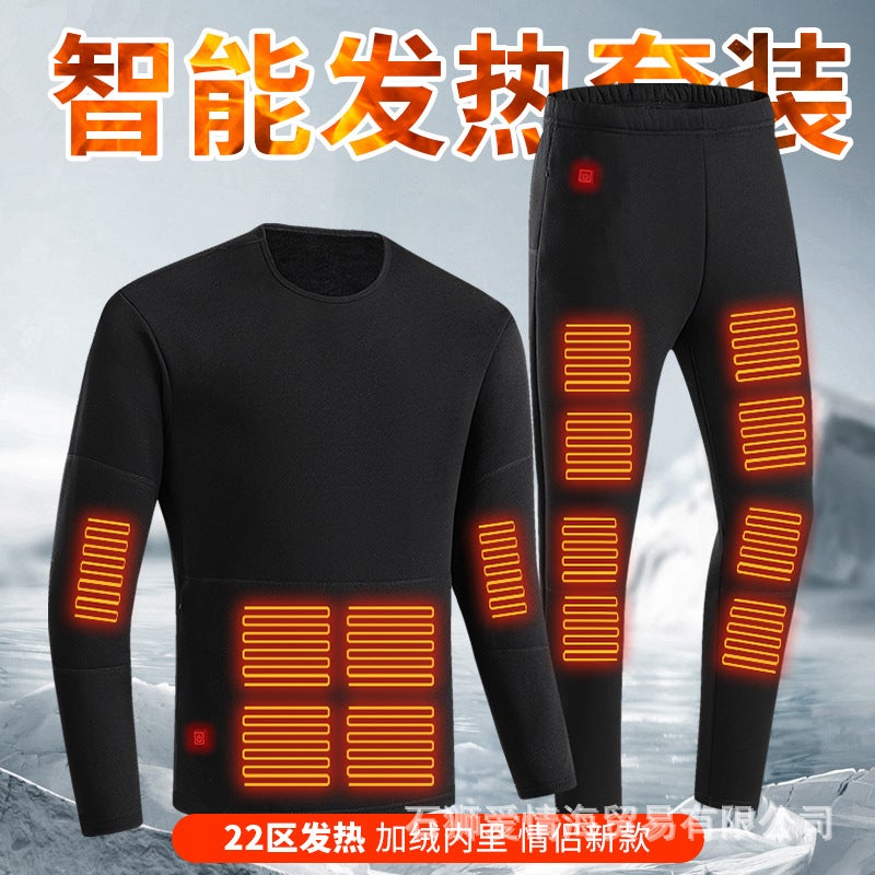 بدلة حرارية كاملة للجسم معزولة حرارياً للزوجين ملابس تدفئة منطقة 22 - Image 2