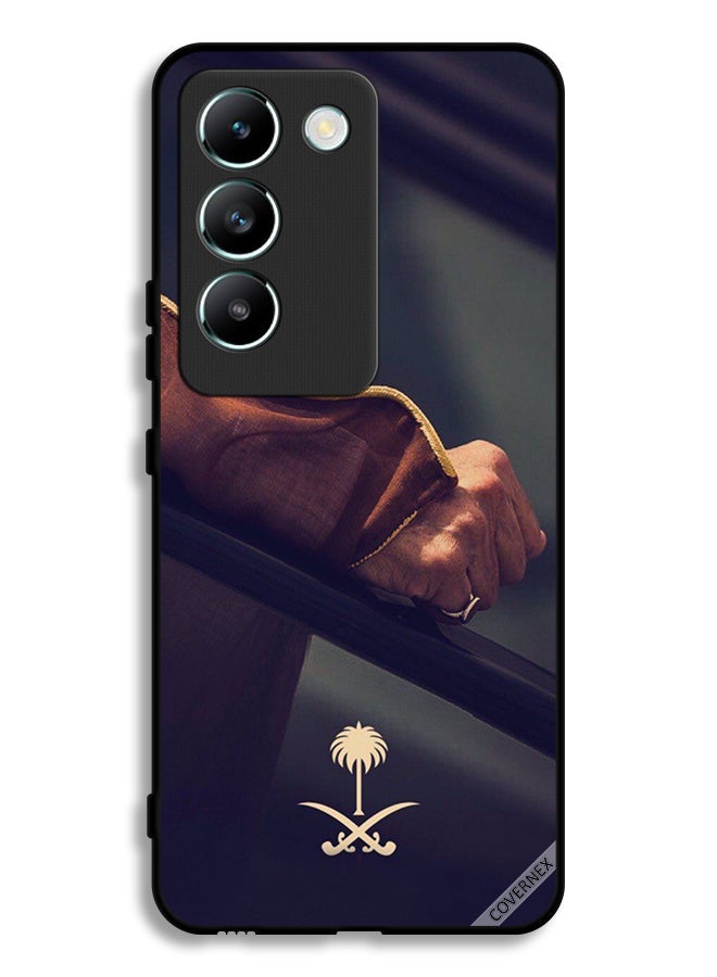 Covernex Vivo Y100 4G Protective Case Cover Hand & Saudi Arabia National Sign - Image 1