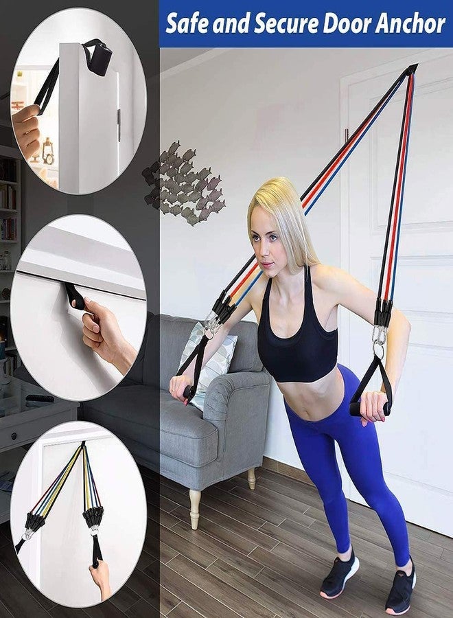 TAGUDA Resistance Band Set for Workout Resistance Tube for Exercise Resistance Bands Resistance Band for Exercise for Men Women Gym - Image 4