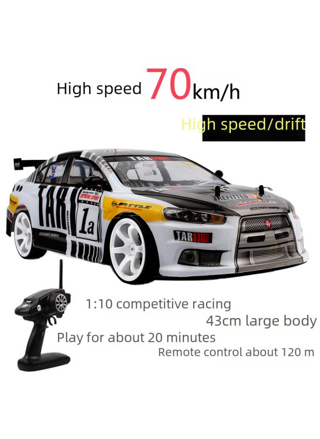 110 Scale High-speed Remote Control Car Toy Accessories Battery Wheels Tires Rc Drift Car Parts-Color:Remote Control  - Image 1