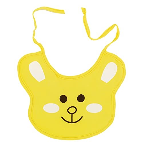 Tinny Tots Pack Of 4 Baby Double Layered Waterproof Feeding Aprons Bibs Cute Attractive Designs Drool Bibs With Snaps Set For New Borns/Toddlers (DESIGN 6; CUTE FACE) - Image 4