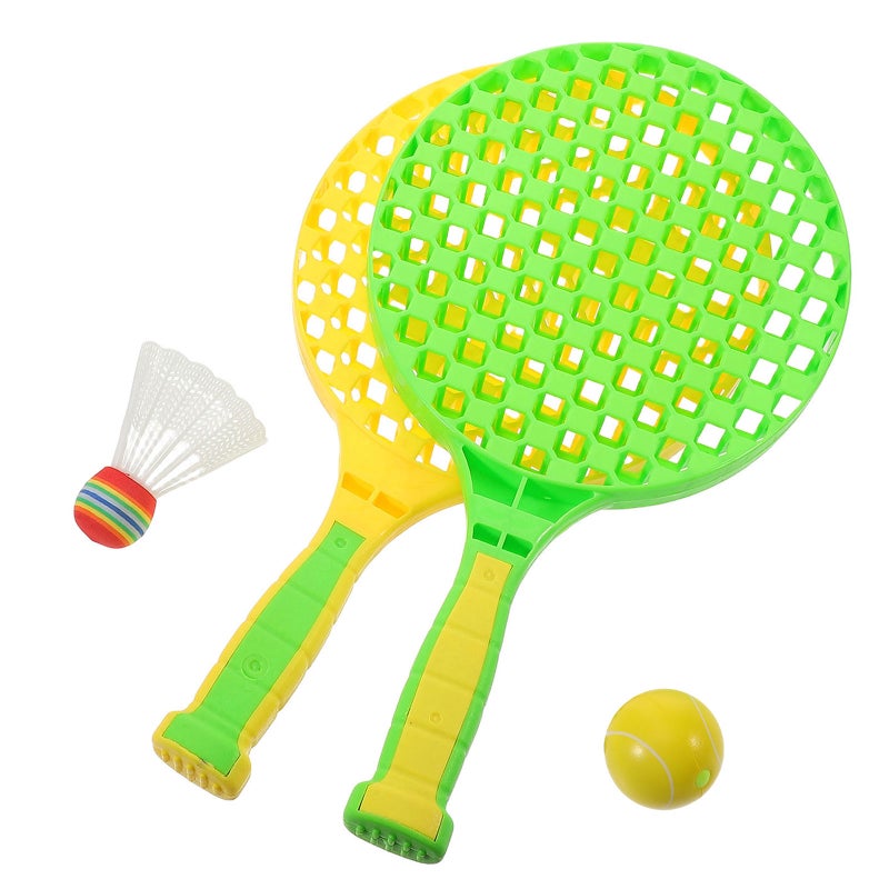 1 Set Children Tennis Racket Kid Tennis Racquet with Badminton Racket for Toddlers Kindergarten Outdoor Indoor Sports Racket - Image 4