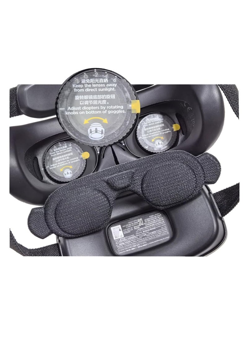 SYOSI Goggles 3 Protective Cover, Compatible with DJI Avata 2 Goggles 3 Lens Protector Accessories, Replacement Lens Protector, Protective Mat Pad Cap Compatible, Lens Cap Dustproof Sunshade - Image 4