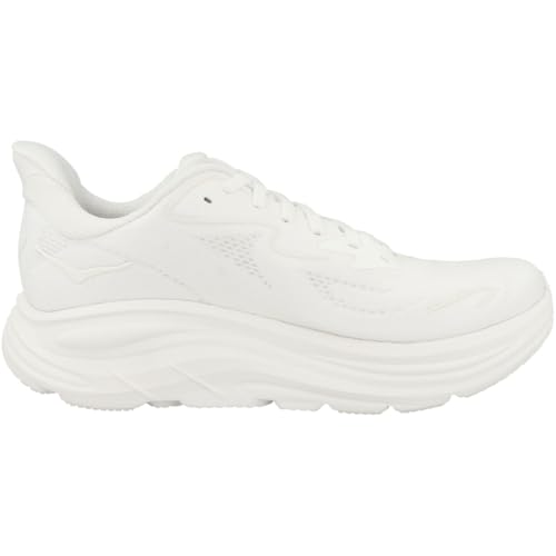 Hoka Women's Clifton 10 Sneaker, White/White, 6.5 Wide - Image 3
