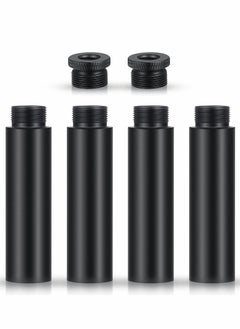 Y&D Microphone Stand Extension Tube Desk Metal Adapter for Arm Black 6pcs  - Image 1