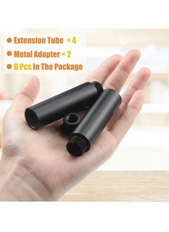 Y&D Microphone Stand Extension Tube Desk Metal Adapter for Arm Black 6pcs  - Image 2