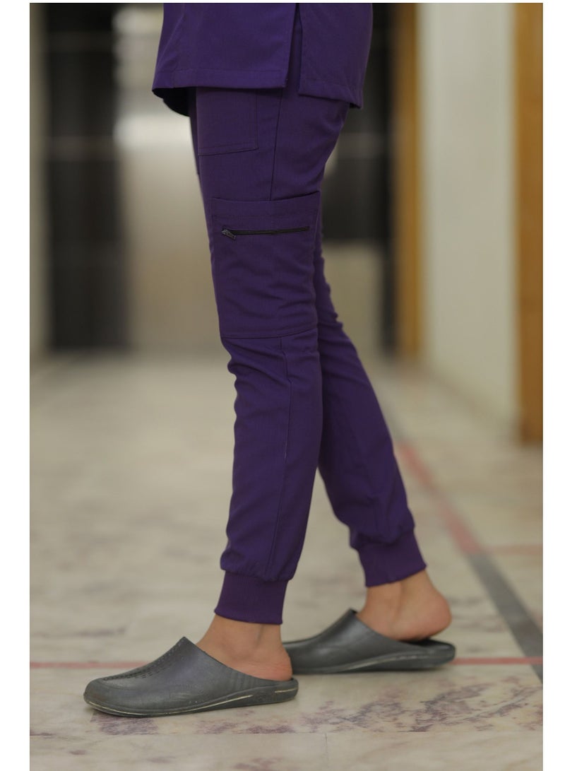 SPACEDOUT Medical Scrub Set Unisex V Overlap Neck OSLO Style Scrub Suit Nursing Uniform Suit  - Image 3