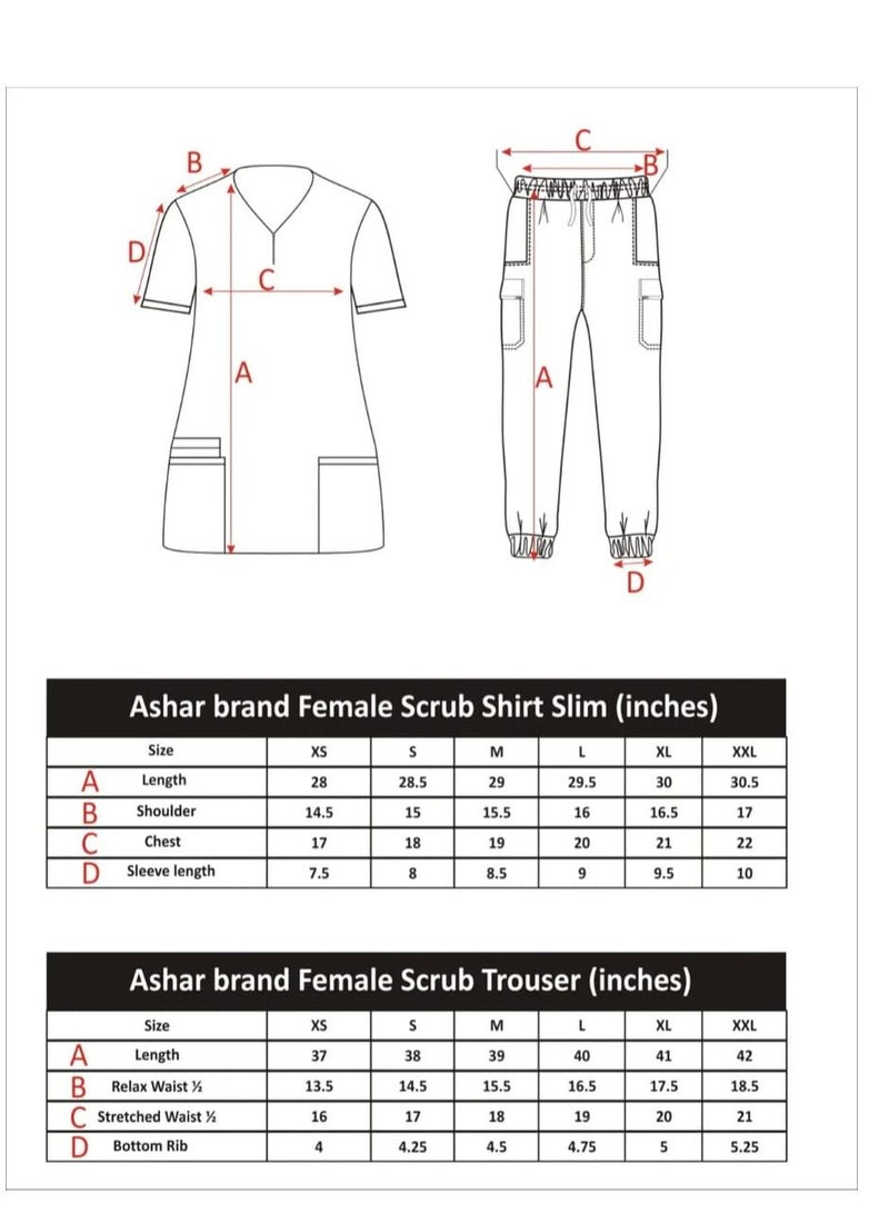 SPACEDOUT Medical Scrub Set Unisex V Overlap Neck OSLO Style Scrub Suit Nursing Uniform Suit  - Image 5