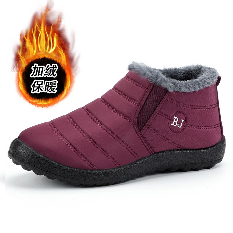 Winter New Cotton Shoes Plus Velvet Warm Large Size Women'S Shoes Lovers Casual Snow Boots Classic Men'S Cotton Boots - Image 1