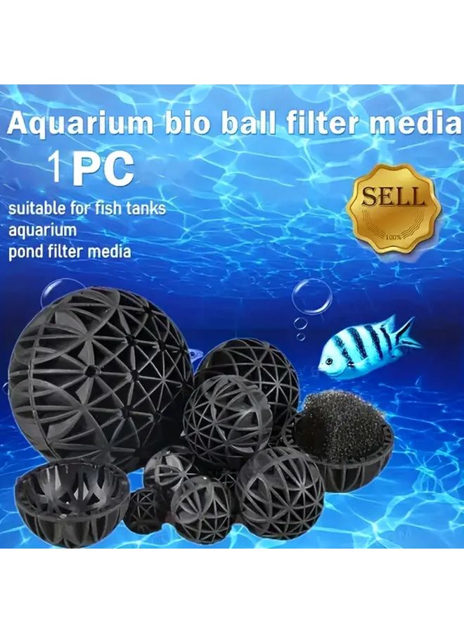 1pc Biological Porous Filter Sponge Biochemical Ball PVC Material for Aquarium Fish Tank - Image 1