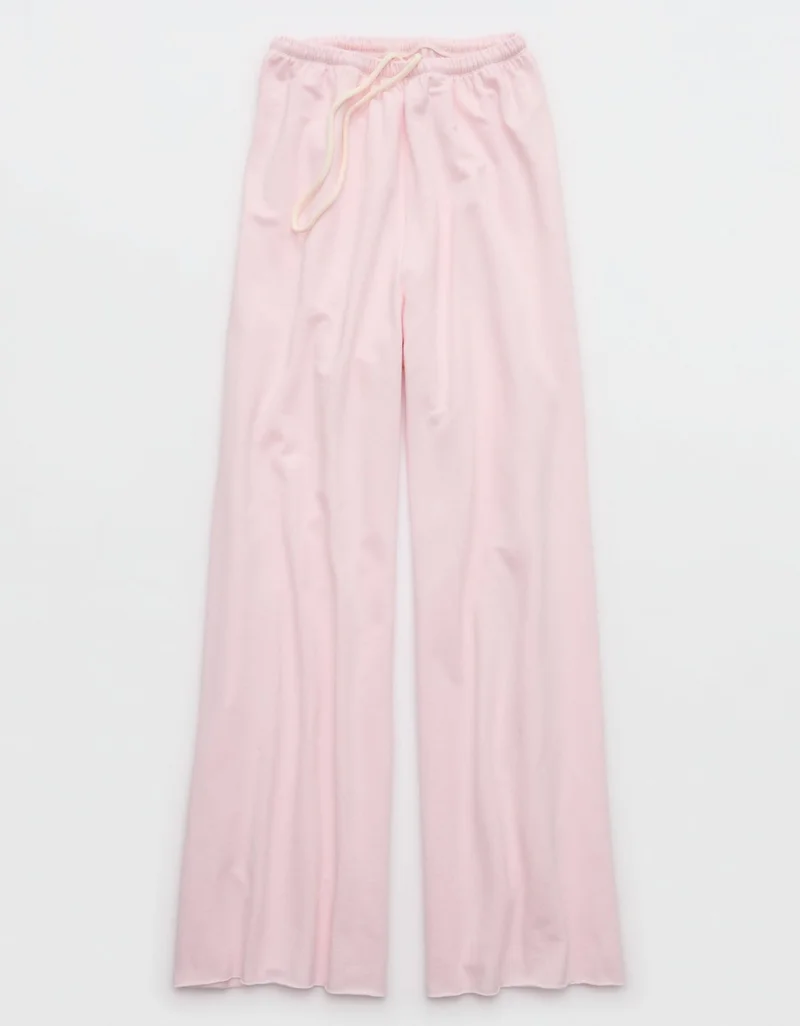 Aerie  OFFLINE By Aerie OTT Fleece Super Wide Leg Pant for Women | Best Price UAE