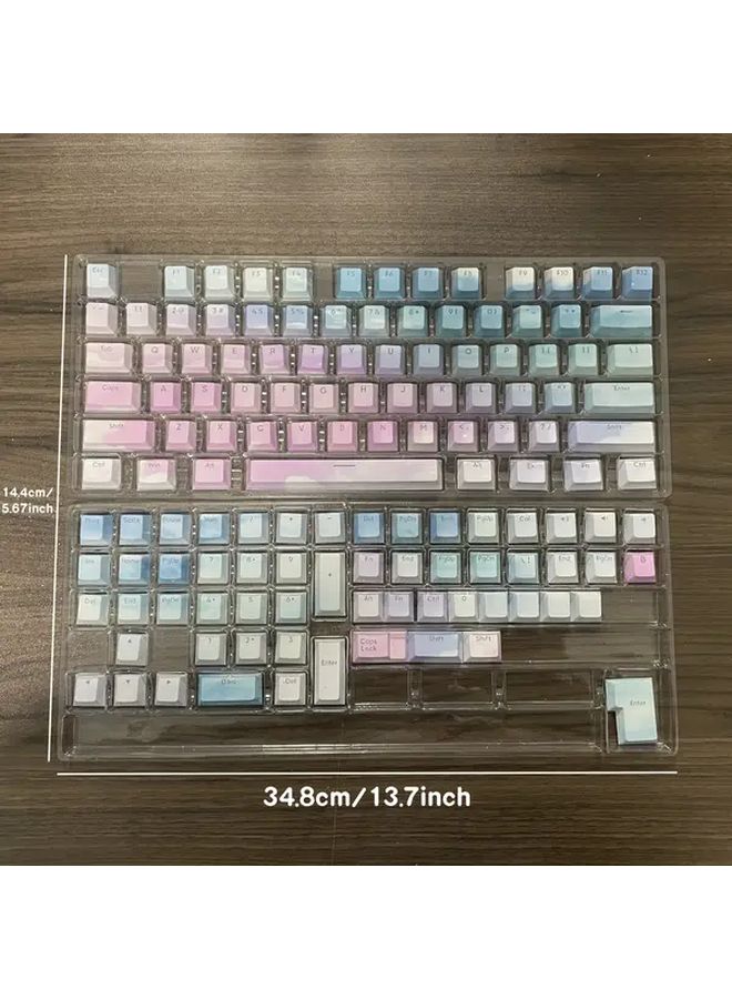 Dream Sky Top Print PBT Keycaps Cherry Profile Backlit Through Transparent Keycaps For Mechanical Keyboards - Image 4