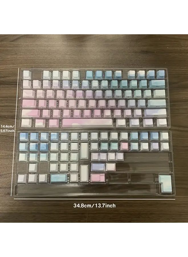 Dream Sky Top Print PBT Keycaps Cherry Profile Backlit Through Transparent Keycaps For Mechanical Keyboards - Image 5