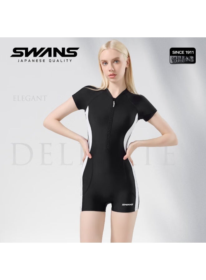 Speed Vision Swans Women's One-piece Swimsuit, Tummy Control, Conservative, Professional, Slimming, Beach, Sun Protection, Quick-dry Swimwear, Xxl - Image 4