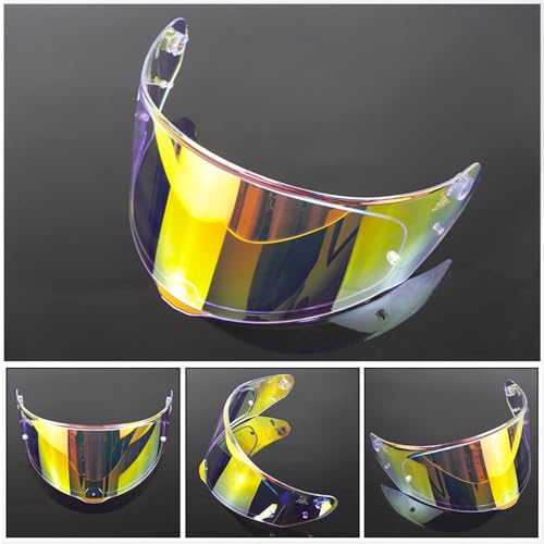 Lumfeerix for Assault/Rapid/Stream Helmets Visor Open Face Shield Visor for FF320/328/353/800 Helmets Outer Shield Motorcycle Visor (Revo Clear Red) - Image 4