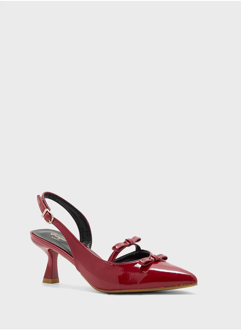 جينجر Sling Back Heeled Pump