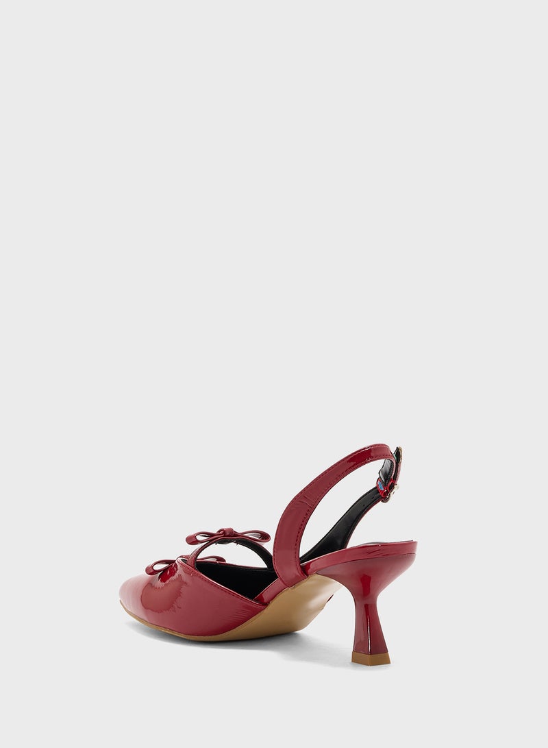 Ginger Sling Back Heeled Pump  - Image 3