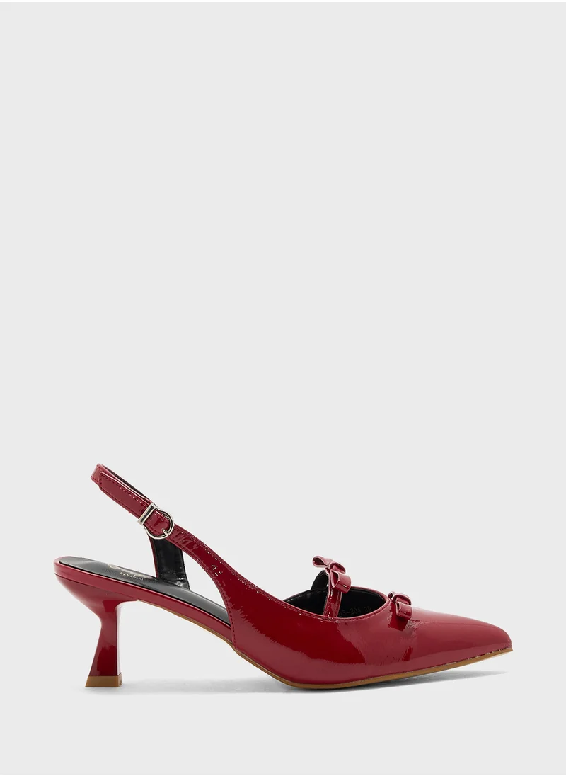 جينجر Sling Back Heeled Pump
