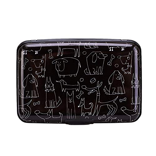 ELFISH Mini RFID Aluminum Wallet Credit Cards Holder Business Card Case Metal ID Case for Men Women (Animal) - Image 4