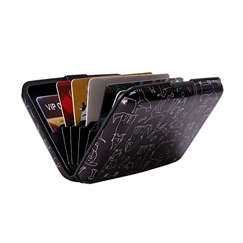 ELFISH Mini RFID Aluminum Wallet Credit Cards Holder Business Card Case Metal ID Case for Men Women (Animal) - Image 5