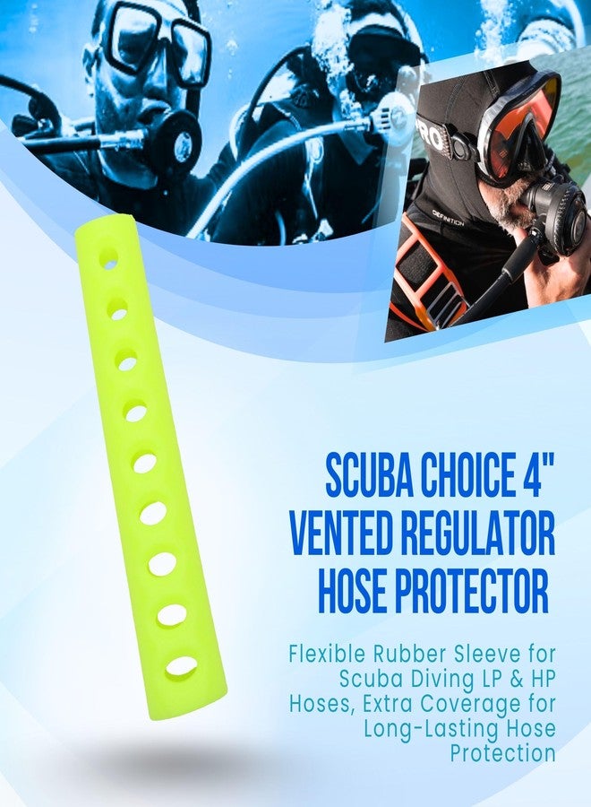 Scuba Choice Scuba Diving 4" Long Vented Regulator Hose Protector, Yellow - Image 2