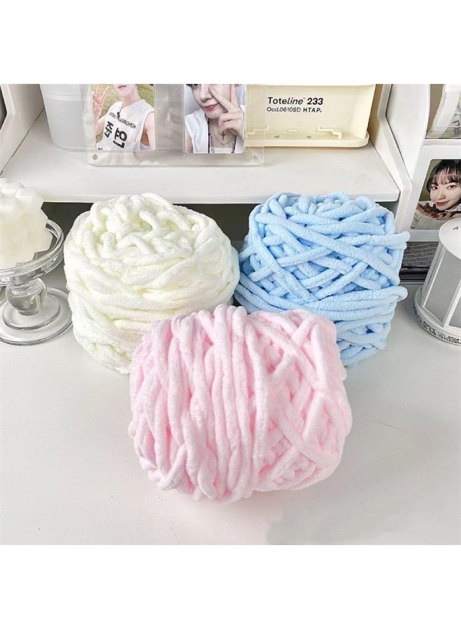 6 حزم من خيوط شينيل السميكة ، والخيوط الناعمة والسميكة المرنة للنسوجة الذراعية وفرك ، وهي خيار مثالي للبطانيات والوسائد ومشاريع الديكور المنزلية DIY - Image 5